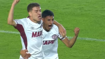 Medina anotó sobre el final y le dio el triunfo a Lanús vs Melgar
