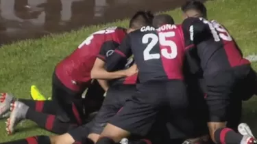 Ángel Romero puso el 1-0 sobre Caracas FC | Foto: Captura Fox Sports.