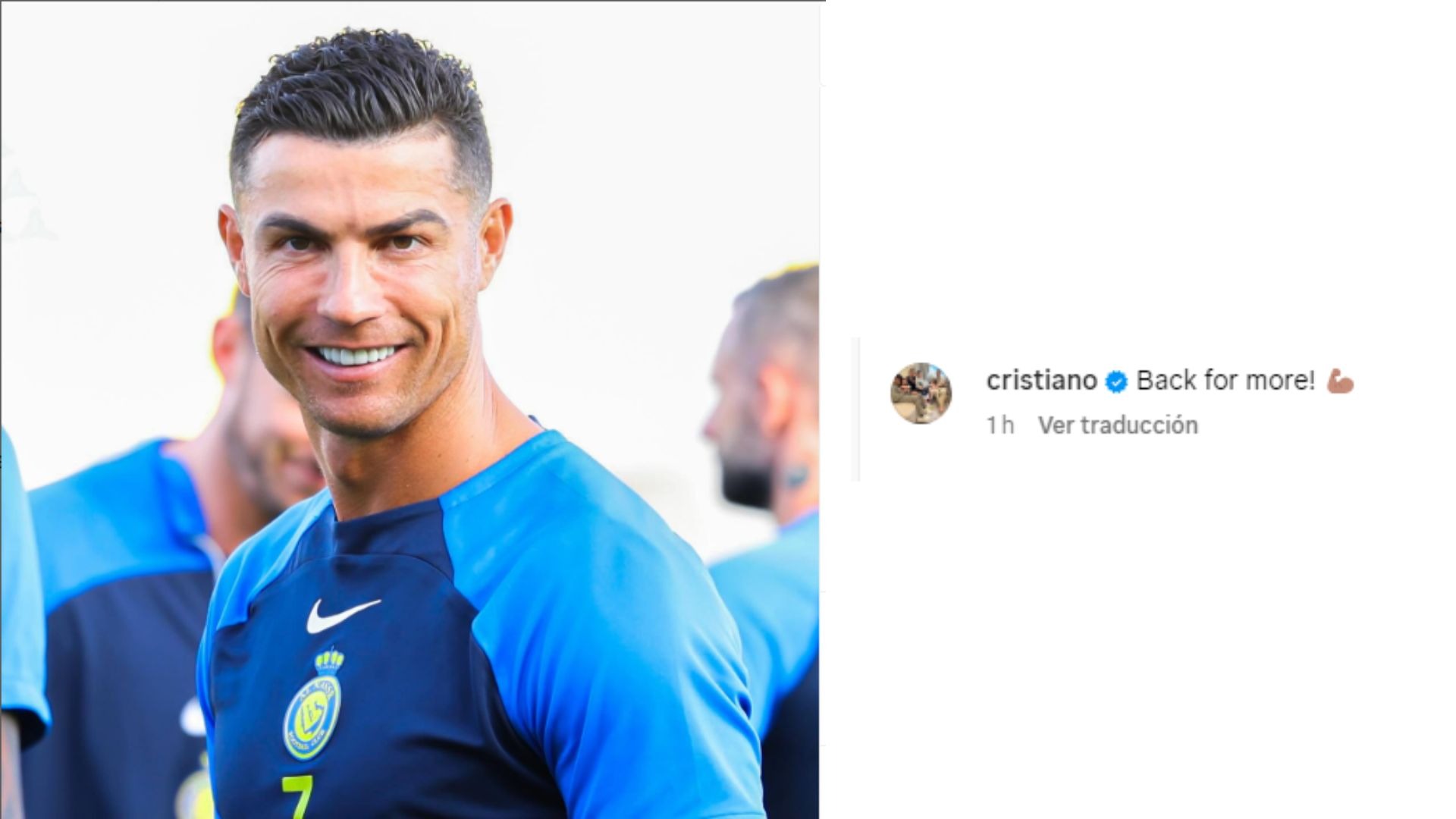 Cristiano Ronaldo publicó una foto y un mensaje que podría decirse provoca a lo que vendrá este 2024 / Instagram: cristiano