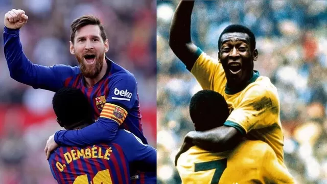 Messi agradeció el &quot;cariñoso&quot; mensaje de Pelé por igualar su récord