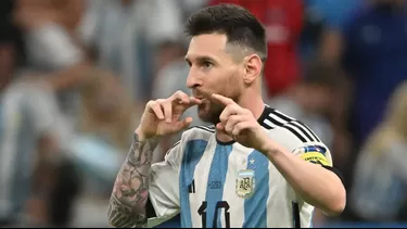 Lionel Messi anotó el 2-0 (parcial) frente a Países Bajos. | Foto: AFP