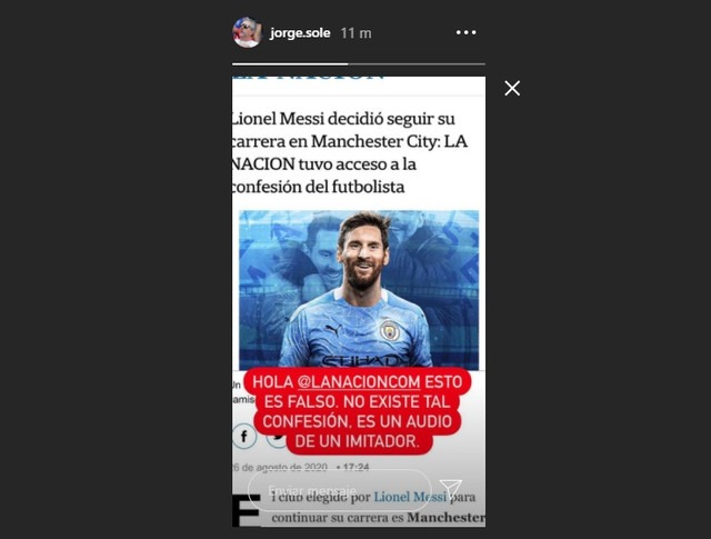 El hermano de Messi señaló que el audio no es real.