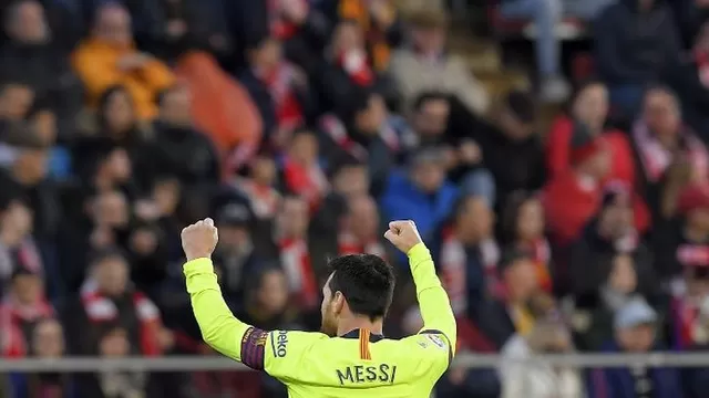 Messi aumentó su ventaja al frente de la tabla de goleadores de La Liga | Foto: AFP.