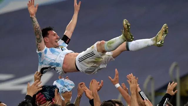 Messi dedicó el título de la Albiceleste a su familia, a los argentinos y a Maradona