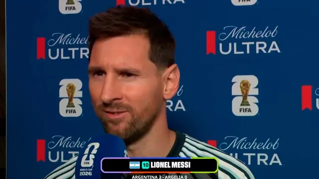 Lionel Messi habló tras victoria de Argentina sobre Argelia / Foto: Captura DSports / Video: América TV