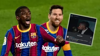 Messi le envió un mensaje a Dembelé tras ganar el Balón de Oro