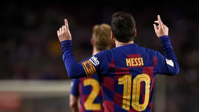 Messi consiguió un doblete frente a Leganés. | Foto: AFP