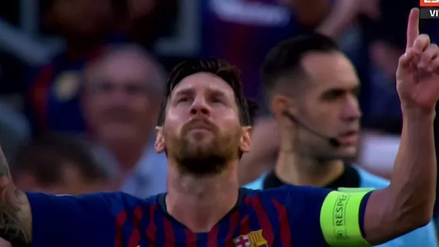 Messi marcó el primer gol de la Champions 2018/2019 con el Barcelona