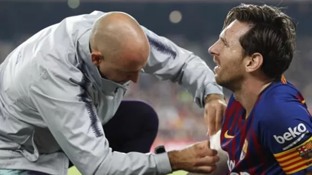 Messi se retir&amp;oacute; del campo al minuto 26.| Foto: FC Barcelona.
