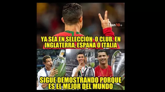 Messi protagoniz&amp;oacute; memes tras el triunfo de Cristiano Ronaldo con Portugal.-foto-6
