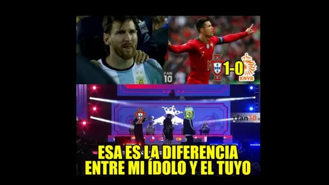 Messi protagoniz&amp;oacute; memes tras el triunfo de Cristiano Ronaldo con Portugal.-foto-8