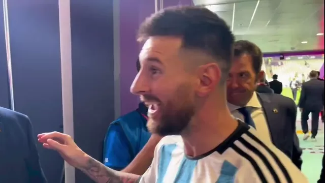Messi se sorprendió al ver quién le entregaría el premio de MVP del partido