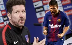 Messi: Simeone descartó que Atlético de Madrid haya intentado fichar a Leo - Noticias de diego-sanchez