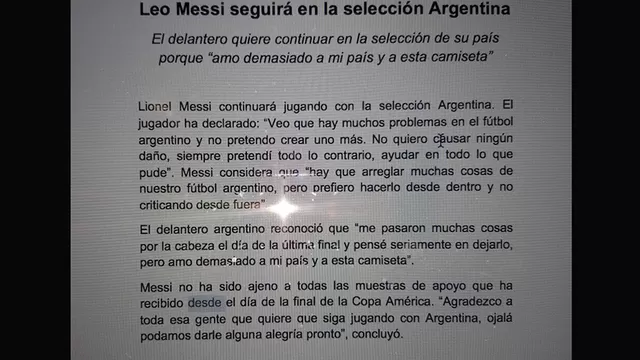 Messi confirmó que seguirá jugando por la selección argentina-foto-2