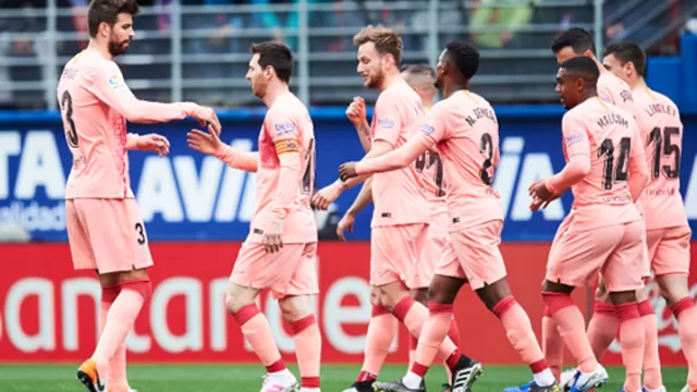 Barcelona disput&amp;oacute; su &amp;uacute;ltimo partido de LaLiga 2018-2019 ante el Eibar. | Foto: AFP