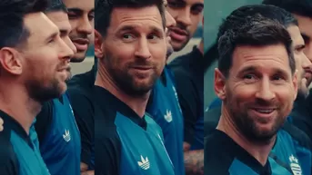 Messi y su reacción al escuchar a Los Palmeras en himno argentino