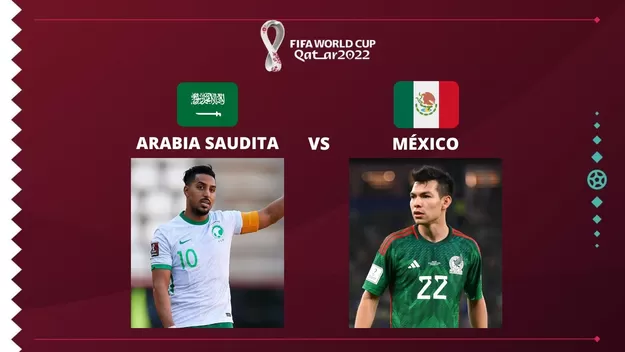 México vs. Arabia Saudita por el grupo C del Mundial