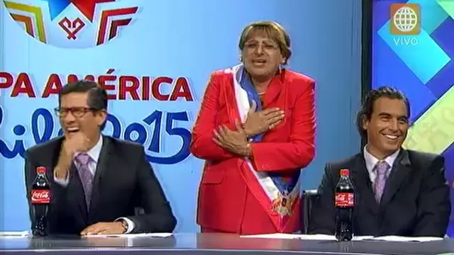 Copa Am&eacute;rica 2015: &#039;Michelle Bachelet&#039; sorprendi&oacute; a Chemo, To&ntilde;o Vargas y Erick Osores