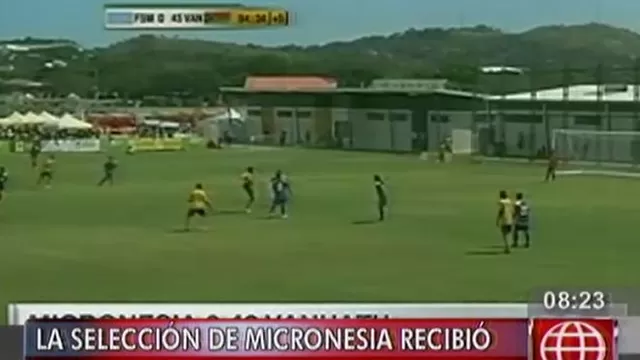 Micronesia perdi&oacute; 46-0 ante Vanuatu y recibi&oacute; 114 goles