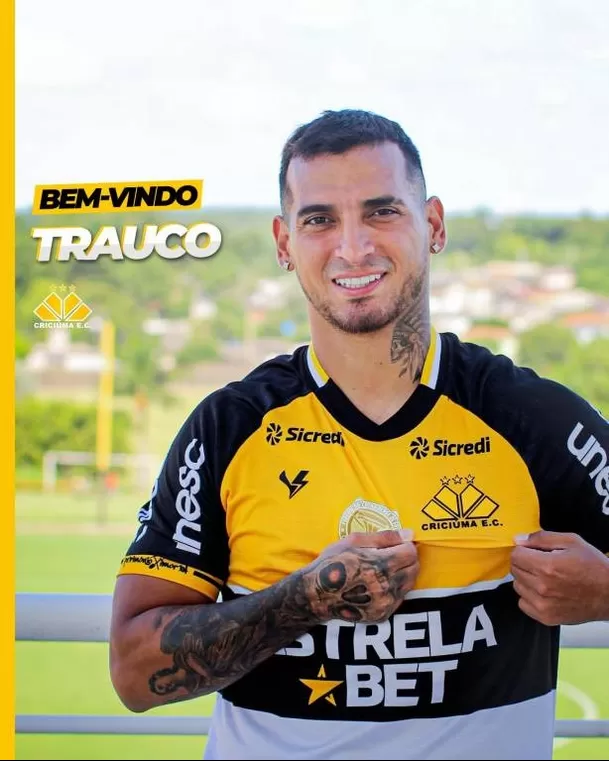 Miguel Trauco es oficialmente nuevo jugador del Criciúma. | Fuente: www.criciuma.com.br