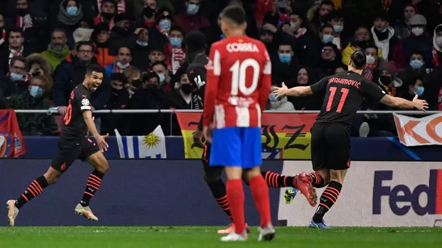 Milan dio el golpe: Venció 1-0 al Atlético en Madrid con gol agónico