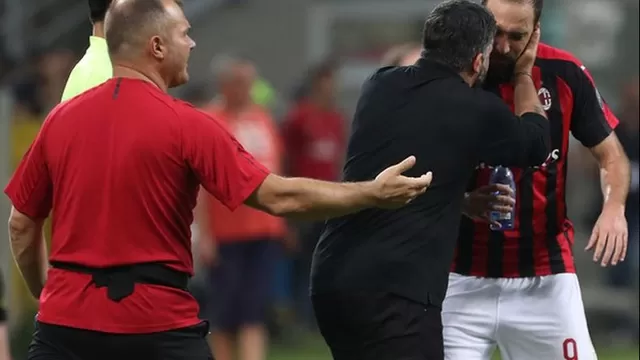 Milan: Gennaro Gattuso negó que Higuaín deje el club en enero