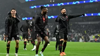 Milan resistió ante el Tottenham y regresa a cuartos de Champions tras once años