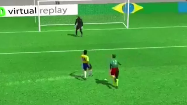 Mira los goles del triunfo de Brasil ante Camerún en 3D