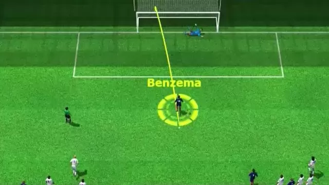 Karim Benzema abri&oacute; la goleada a los 45&#039; de tiro penal