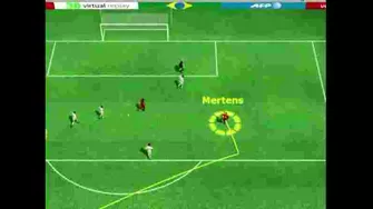 Mira los tantos del triunfo belga en 3D