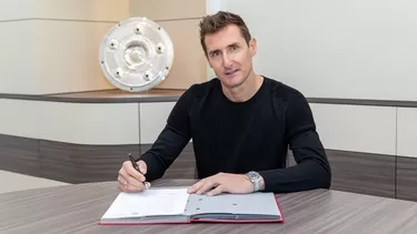 Miroslav Klose fue anunciado como asistente técnico en el Bayern Munich