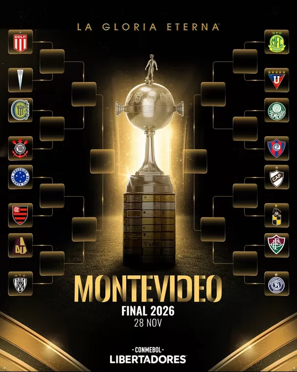 Cruces de octavos de final de Copa Libertadores 2026. | Foto X de @Libertadores