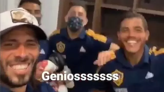 Los Ángeles Galaxy festejó con Par-tusa de El Dipy. | Video: Instagram