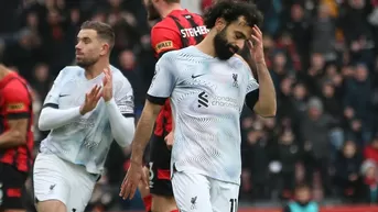 Desastroso remate: Salah desperdició penal y Liverpool perdió 1-0 en Bournemouth