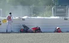 MotoGP: Marc Márquez sufrió un impactante accidente en los entrenamientos del GP de España - Noticias de marc cucurella
