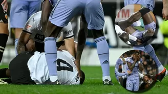 Mouctar Diakhaby sufrió una grave lesión ante Real Madrid. | Foto: AFP