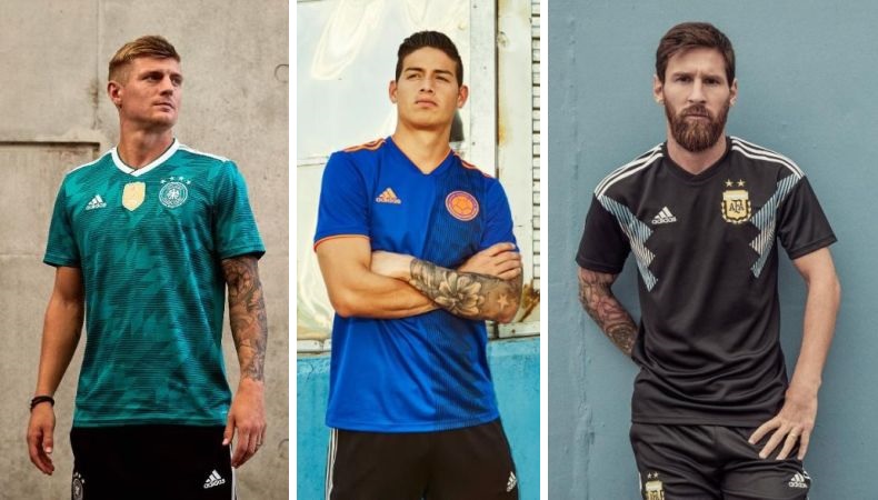 Todo el tiempo Ser Sobrevivir Mundial Rusia 2018: conoce las camisetas alternas de Argentina, Alemania y  Colombia | América Deportes