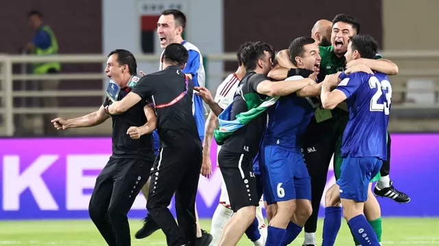Uzbekistán hizo historia al clasificar por primera vez a una Copa del Mundo que será el Mundial 2026. | Foto: AFP