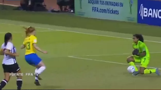 Mundial Femenino Sub-20: Horror de arquera de Costa Rica terminó en gol de Brasil