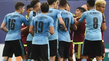 La &#39;Mini-vinotinto&#39; eliminó el jueves a Uruguay (Foto: AFP).