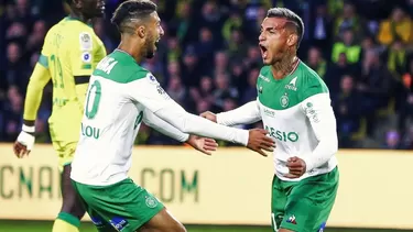 Miguel Trauco y Cristian Benavente fueron titulares. | Foto: Saint-Étienne Miguel Trauco y Cristian Benavente fueron titulares. | Foto: Saint-Étienne