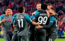 Napoli aplastó 6-1 al Ajax y se destaca como líder del grupo A de la Champions - Noticias de ajax
