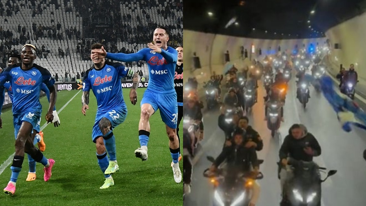 Napoli y un espectacular recibimiento tras vencer a Juventus