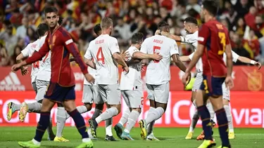 Breel Embolo, delantero del Mónaco, le dio el triunfo a Suiza. | Foto: AFP/Video: L&#39;Equipe