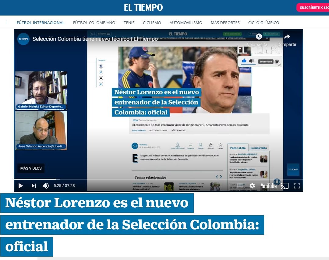 El Tiempo de Colombia