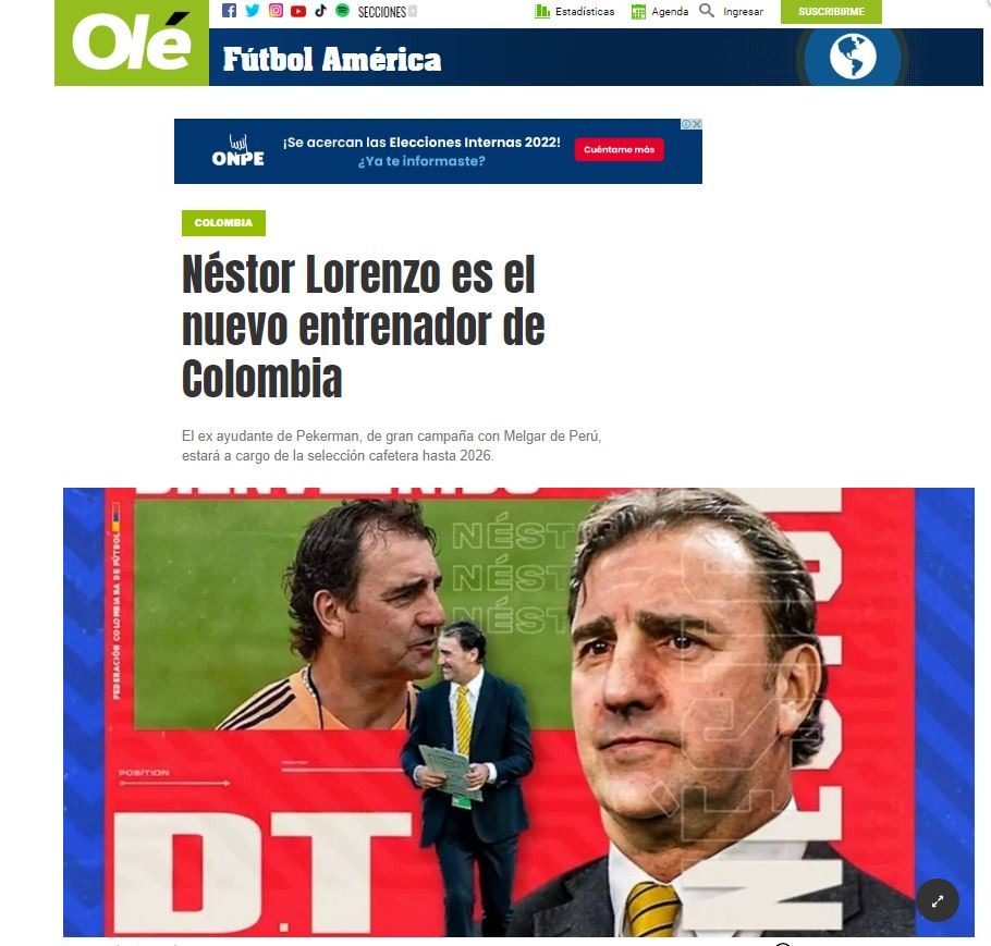 Olé de Argentina.