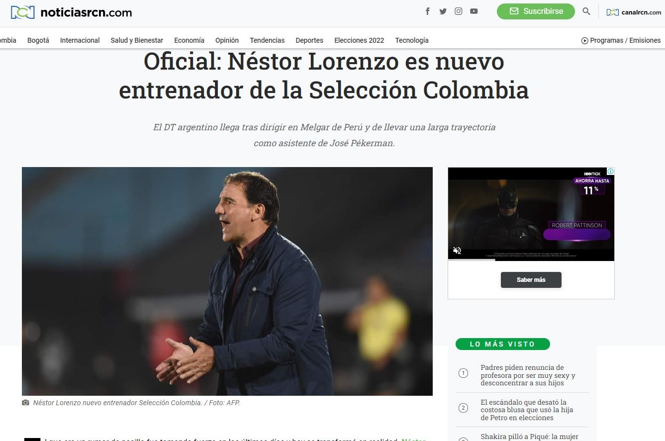 RCN de Colombia.