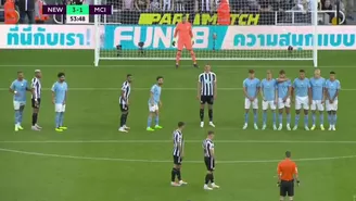 Newcastle vs. Manchester City: Tripier marcó un golazo con un tiro libre perfecto