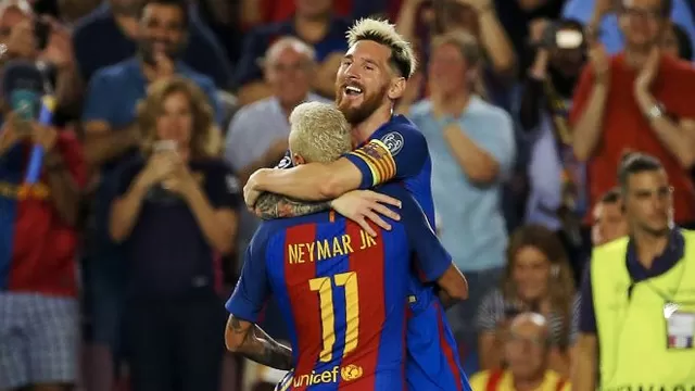 Messi anotó tres goles y Neymar uno más cuatro asistencias. (EFE)-foto-1