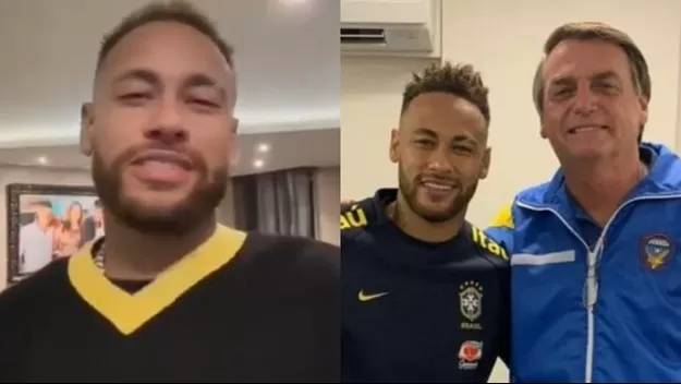 Neymar envió un saludo a Jair Bolsonaro y encendió la campaña presidencial en Brasil